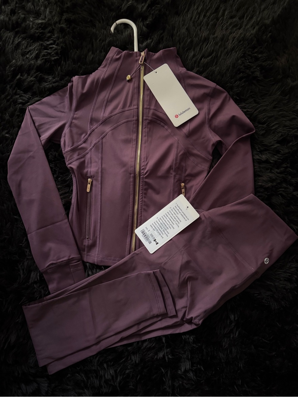 lululemon athletica Purple Full-Zip Jacket & Leggings Set